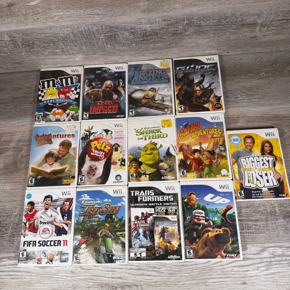 Nintendo Other - Nintendo Wii Lot‎ Bundle Of 13 Games Tested Family Racing Sports Plans Pets